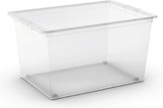 KIS C BOX 008417WHTR Box 50 l, priehľadný s kolieskami