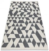 Koberec TWIN 22992 Geometrický antracit / krém