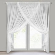 ZÁCLONA NA PÁSKE LUISA 400X250 CM BIELA