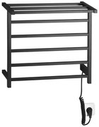 Sapho Sapho, ELZOR Elektrický sušiak uterákov 500x470mm, 60W, čierna matná, EB510