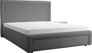 Dizajnová čalúnená posteľ ABRIAMO, 200x160, sivá (Abriamo 7)