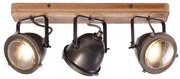 Brilliant - Bodové svietidlo CARMEN WOOD 3xGU10/5W/230V hnedá