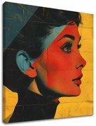 Audrey Hepburn obraz na plátne - Elegantná ikona 60x60 cm