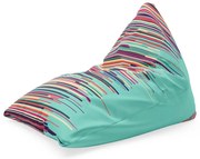 Sedací vak Triangl stékajúca farba, farebná