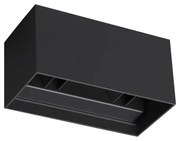 Ideal Lux - LED Vonkajšie nástenné svietidlo ATOM LED/25W/230V IP54 čierna