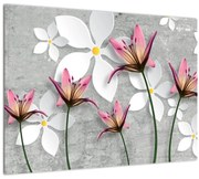 Obraz kvetinové abstrakcie (70x50 cm)