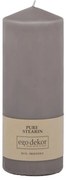 Sivá sviečka Eco candles by Ego dekor Top, doba horenia 50 h