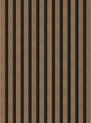 Mexen Lam-F, akustické stenové lamely 275 × 30 cm, plstený podklad 8 mm, technická dyha, orech prírodný, S105-275307-3015-016