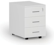 Kancelársky mobilný kontajner SOLID, 3 zásuvky, biela