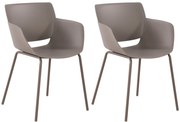 Set 2 stoličiek Alpena - taupe