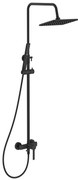 Laveo Pinar, sprchová súprava s ručnou a hlavovou sprchou, čierna matná, LAV-PAW_70KB