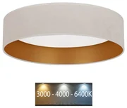Brilagi - LED Stropné svietidlo VELVET LED/24W/230V 3000/4000/6400K krémová/zlatá BG0269