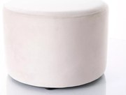 SI Doti A Sametový taburet svetlo béžová