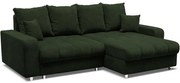Rohová sedacia súprava Rodos P/L zelená Whisper 11
