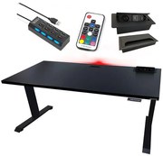 Písací Stôl Top Elektr. Čierna 120x60x3,6 Model 3