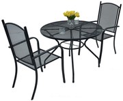 DEOKORK Záhradná kovová zostava NANCY ROUND 1+2