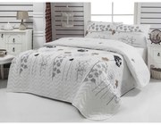 Prešívaný ľahký pléd na dvojlôžko s obliečkami na vankúše Atlantis, 200 × 220 cm