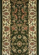 AKCIA: 130x100 cm Behúň na mieru Anatolia 5378 Y (Green) - obšitý zo všetkých strán, zelená, chodba / predsieň, Berfin Dywany