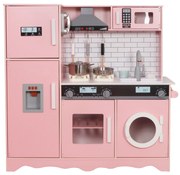 Aga4Kids Detská drevená kuchynka MR6160 Ružová