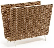 Stojan na časopisy z umelého ratanu Shibori – Kave Home