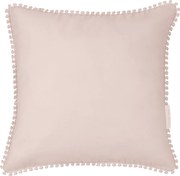 Vankúš s čipkou púdrovo ružová 40x40cm