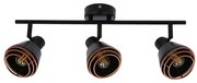 Bodové svietidlo NERIA 3xE14/40W/230V čierna/medená