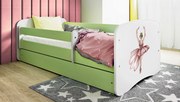XXXLutz POSTEĽ PRE DETI A MLÁDEŽ 80/160 cm, zelená, biela MID.YOU - Detské izby - 00214200023Z