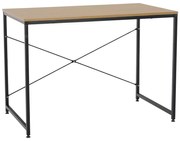 Tempo Kondela Písací stôl, dub/čierna, 100x60 cm, MELLORA