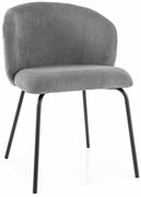 Jedálenská stolička KEVIN VARDO sivá