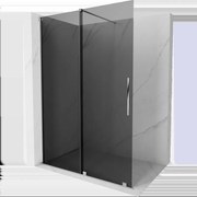 Mexen Velar sprchová stena posuvná Walk-in 130 x 200 cm, grafit 8 mm, chróm - 871-130-000-43-01