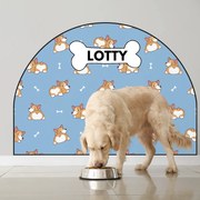 120x96cm Ochranná textilná nálepka na stenu - Oblúk - Corgi Veľkosť: 120x96cm, Motív: s menom