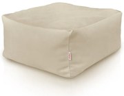 Podnožka štvorcová plyš - Perlová