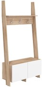 Vešiak Rack dub sonoma/biely lesk
