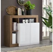 Komoda LENOR biela/dub