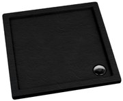 Vanička štvorcová Black Stone 80x80x5 Espera AQM260CST