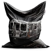 Sablio Sedací vak Mestské metro s graffiti - 150x100 cm