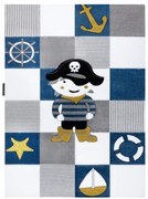 Koberec PETIT CORSAIR PIRÁT STATEK KOTVA nebeský