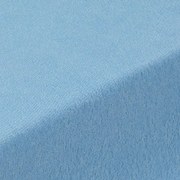 Napínacia plachta na posteľ froté EXCLUSIVE nebesky modrá sada 2 ks 90 x 200 cm