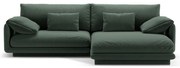 Tmavozelená rohová pohovka (pravý roh) Torino – Micadoni Home