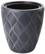 Kvetináč Flow 30 antracit