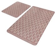 Hnedé zamatové kúpeľňové predložky v súprave 2 ks 60x100 cm – Mila Home