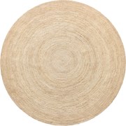 Ručne viazaný kusový koberec Rhea J-11 Natural kruh, 120x120 (priemer) kruh, béžová, chodba / predsieň, Diamond Carpets India