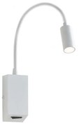 Redo 01-1193 - LED Flexibilná lampička HELLO LED/3W/230V biela