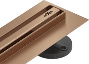 Mexen Flat 360° Slim sprchový žľab 100 cm, medená matná, 1C41100