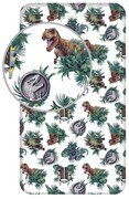 Napínacia bavlnená detská plachta 90x200 cm Jurassic World "Roar" – Jerry Fabrics