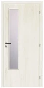 Solodoor Interiérové dvere L2 sklo, 70 P, 750 × 1 985 mm, fólia, pravé, Andorra white, presklené