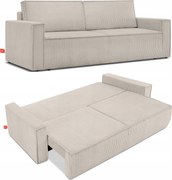 Trojmiestna Rozkladacia Pohovka S Krémovým Poťahom Konsimo