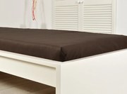 Jersey plachta ALVORA 180x200 cm tmavo hnedá
