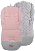 Vulpi Obojstranná podložka do kočíka Minky Wafel Farba: ružová