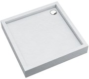 Vanička štvorcová Astrix 80x80x16 biela štruktúra AQM4730BST